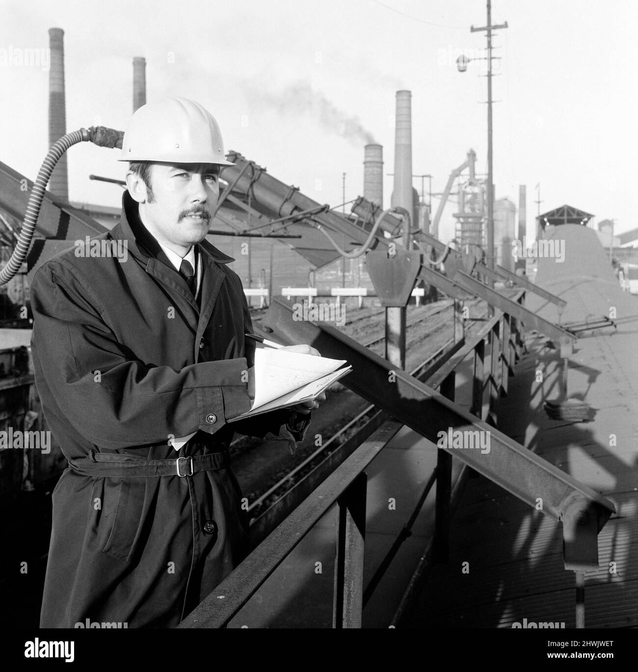 New Personnel Manager At Skinningrove 1971 Stock Photo Alamy
