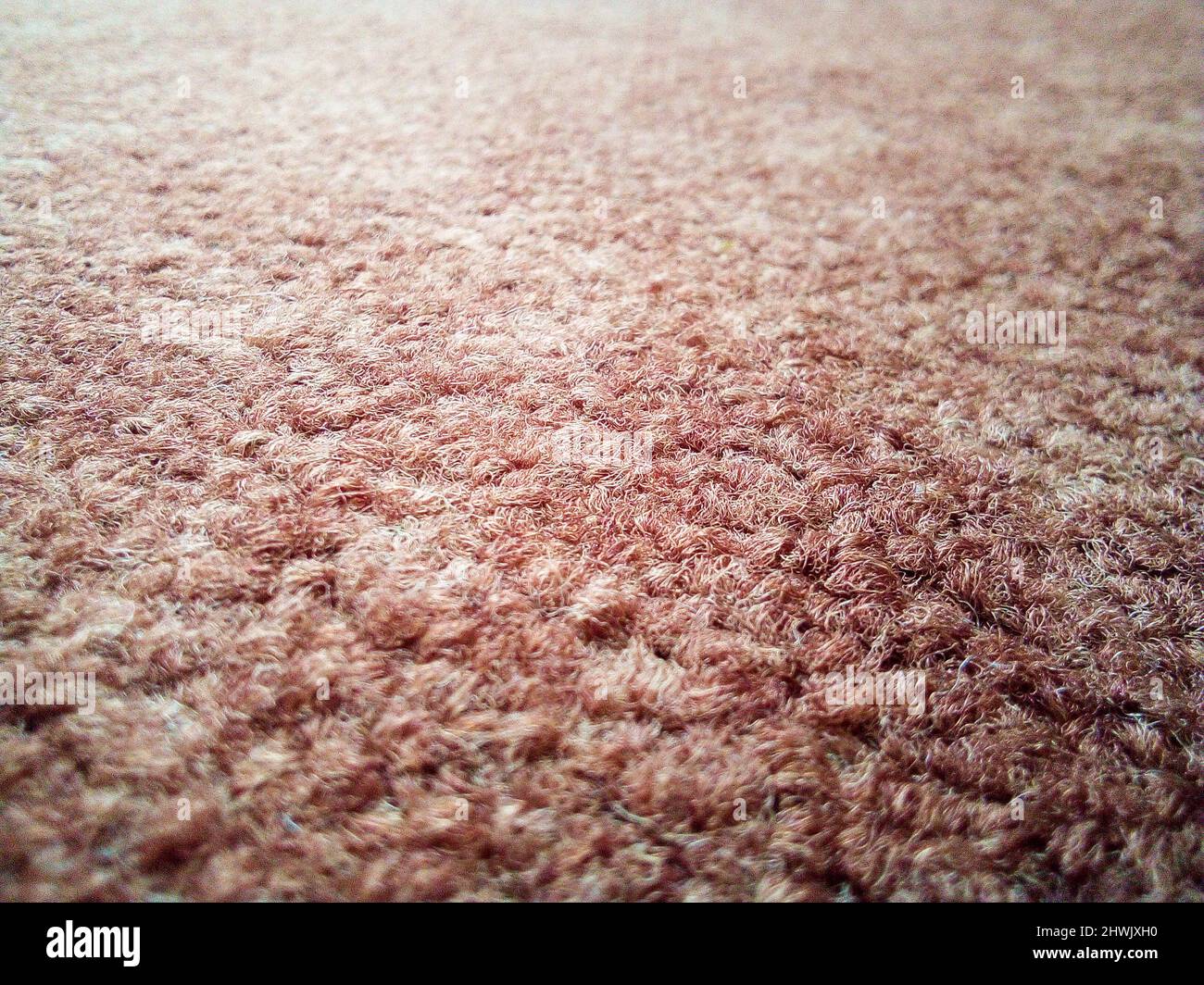 Texture of carpet fabric on the floor Stock Photo