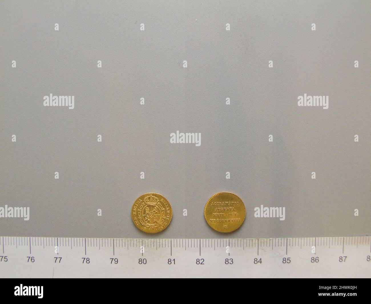 Medal of Isabel II. Ruler Isabella II, Queen of Spain, Spanish, 18301904, ruled 183368 Artist