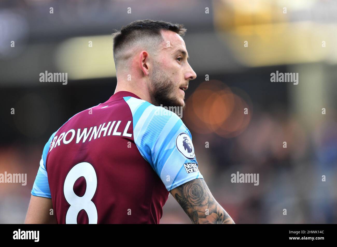 Burnley's Josh Brownhill during the Premier League match at Goodison Park,  Liverpool. Picture date: Monday September 13, 2021 Stock Photo - Alamy