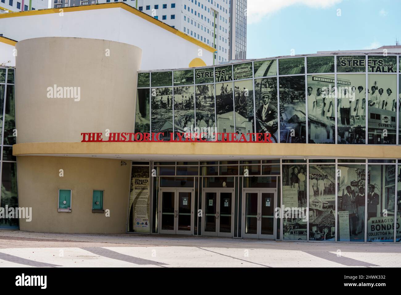 Miami, FL, USA - March 5, 2022: Photo of the Historic Lyric Theater Overtown Miami Stock Photo