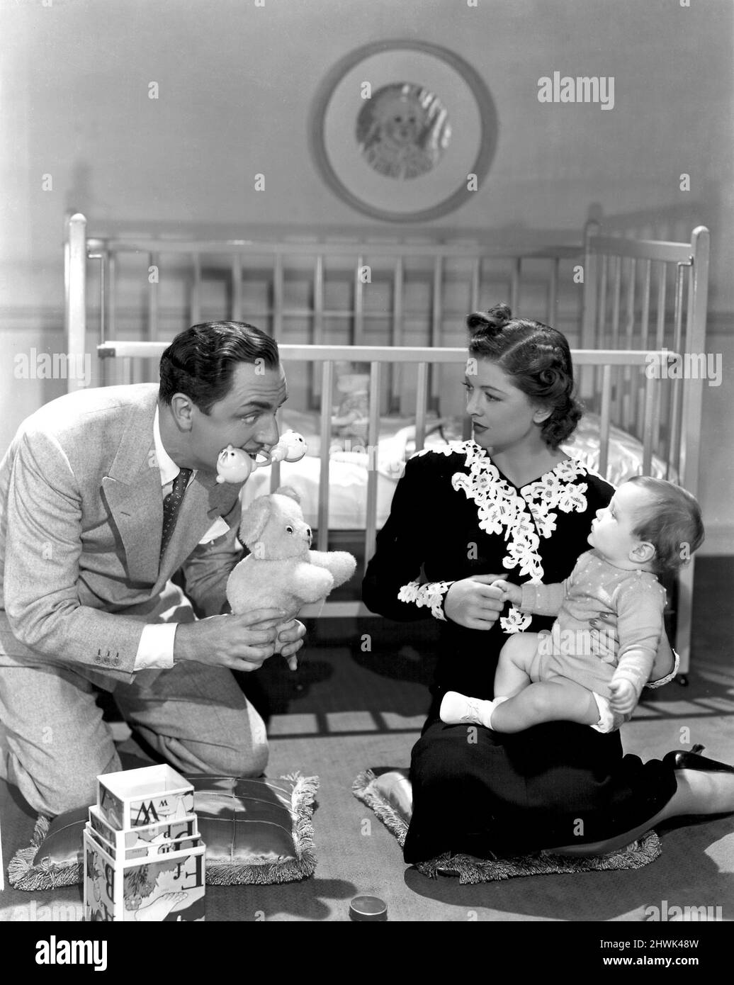 WILLIAM POWELL, MYRNA LOY, ANOTHER THIN MAN, 1939 Stock Photo