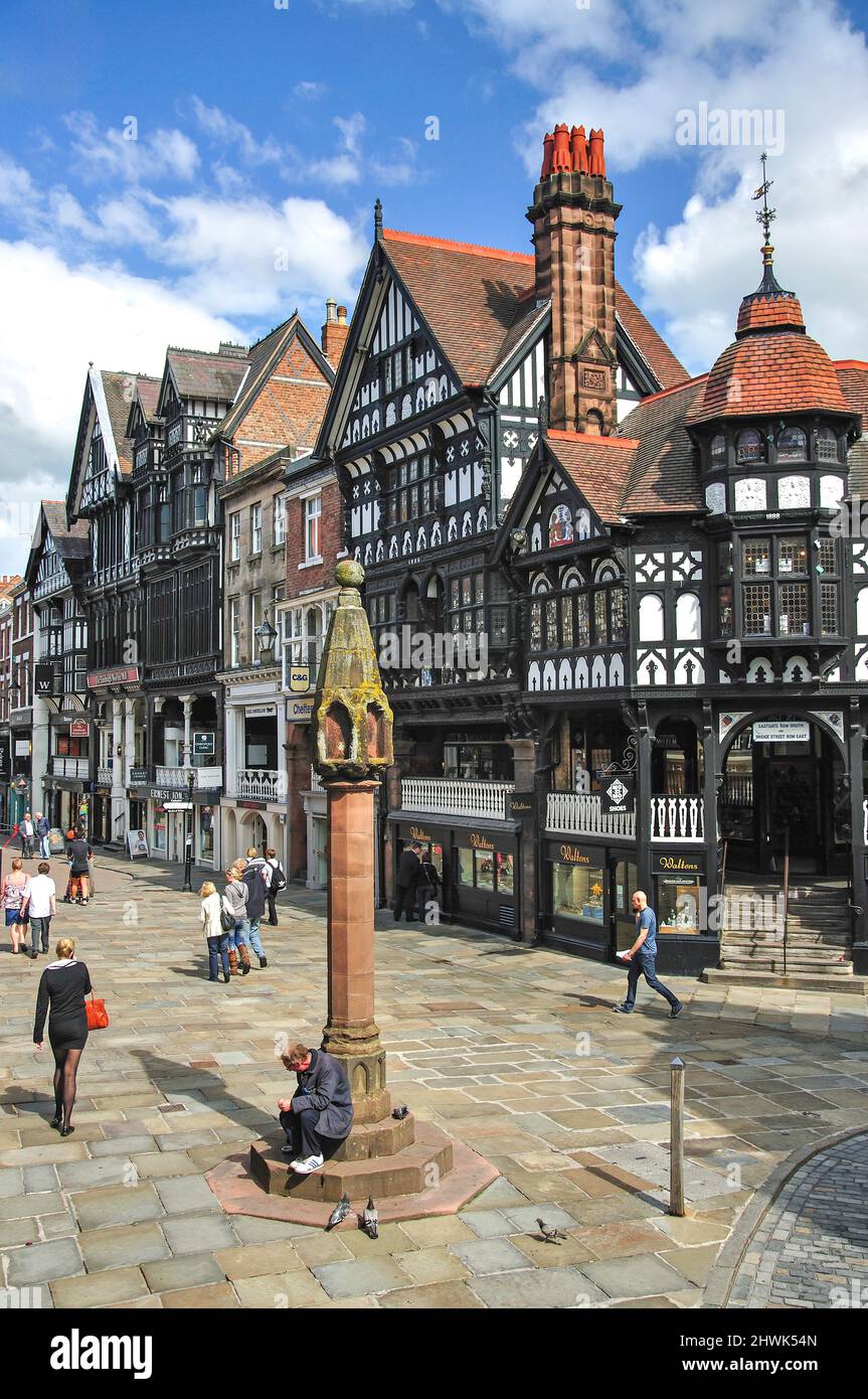 Chester rows medieval hi-res stock photography and images - Alamy