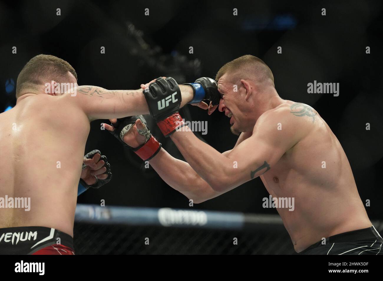 Las Vegas, Nevada, USA. 05th Mar, 2022. (LR) Michal Oleksiejczuk