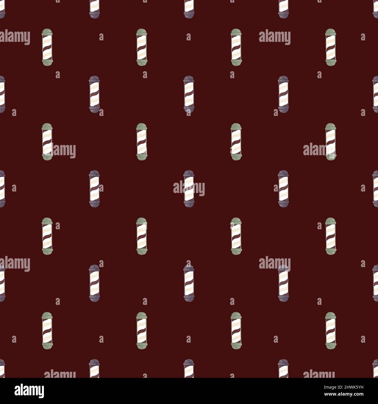 Barber's pole seamless pattern. Barbershop background. Repeated texture ...
