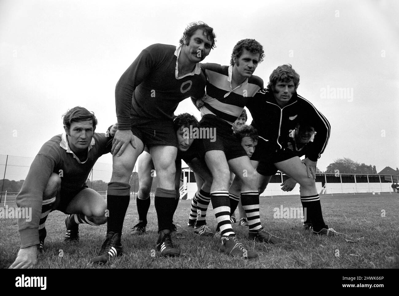 Sport: Rugby: All Blacks training. October 1972 72-10293 Stock Photo