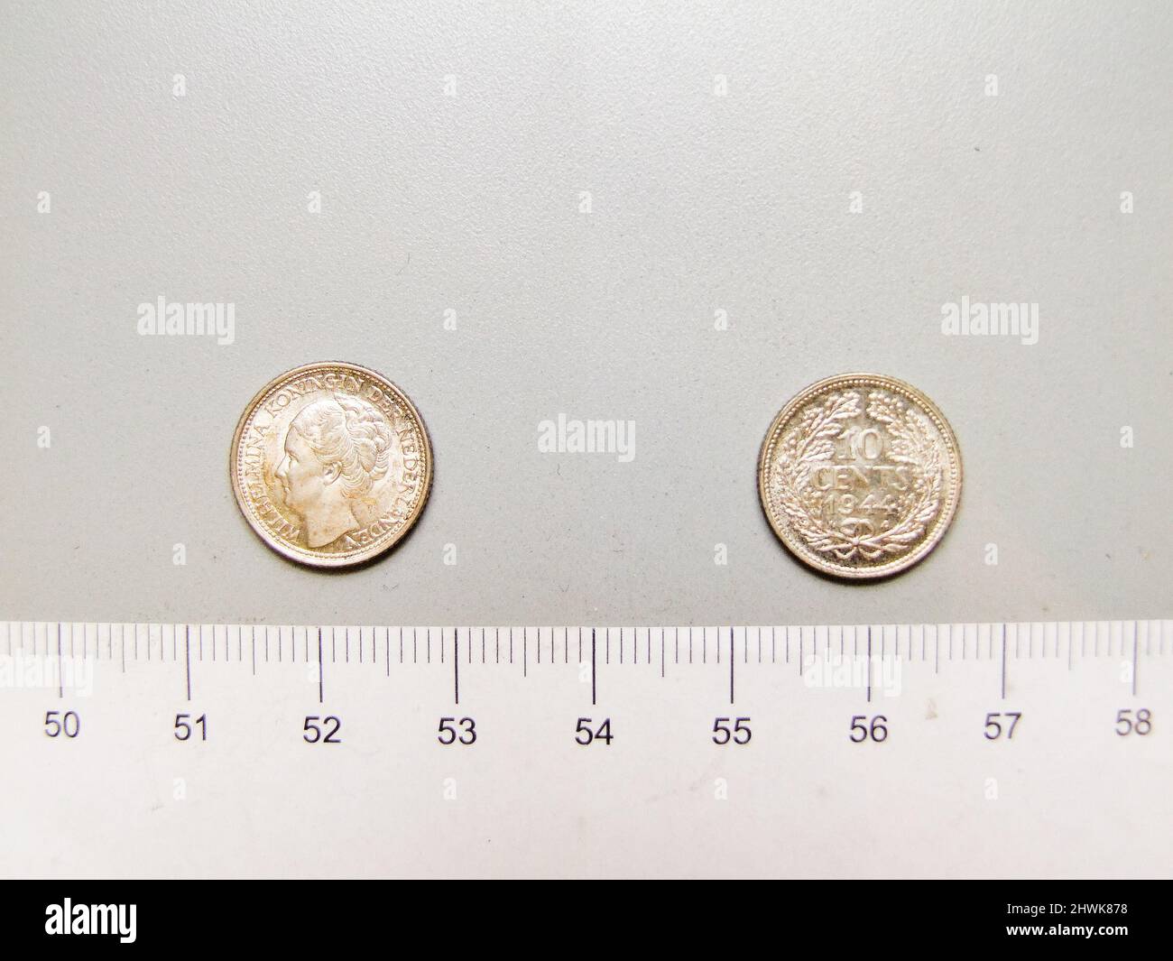 10 Cents of Queen Wilhelmina from Philadelphia. Ruler: Wilhelmina ...