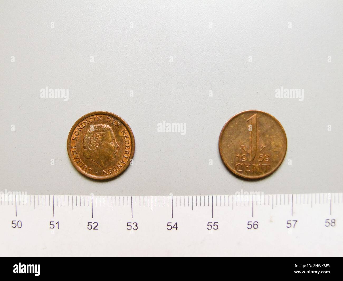 1 Cent of Juliana of the Netherlands from Utrecht. Ruler: Juliana of ...