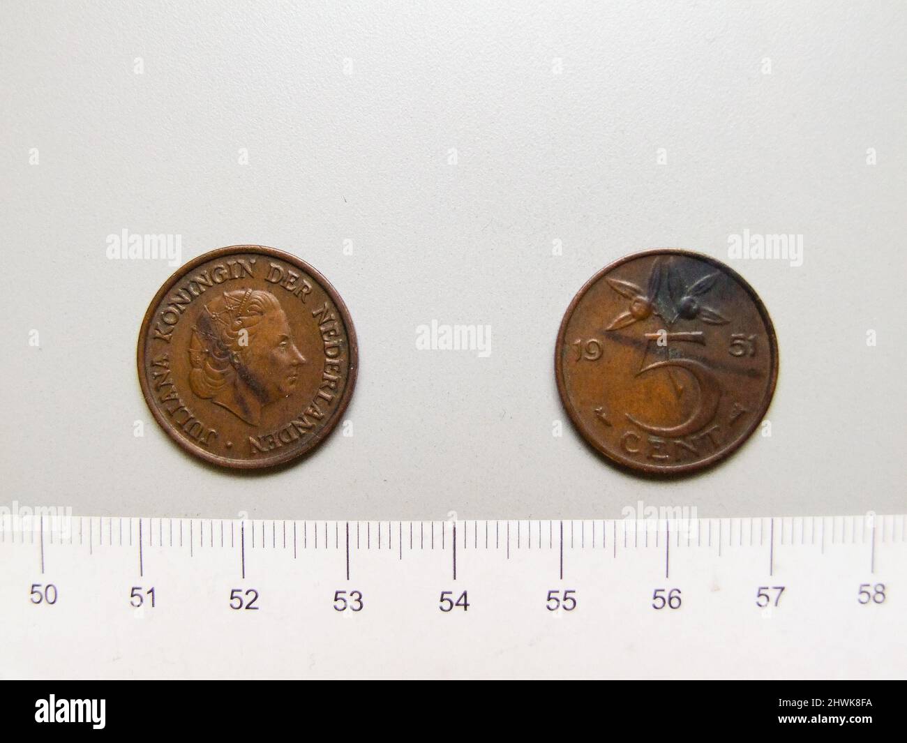 5 Cents of Juliana of the Netherlands from Utrecht. Ruler: Juliana of ...