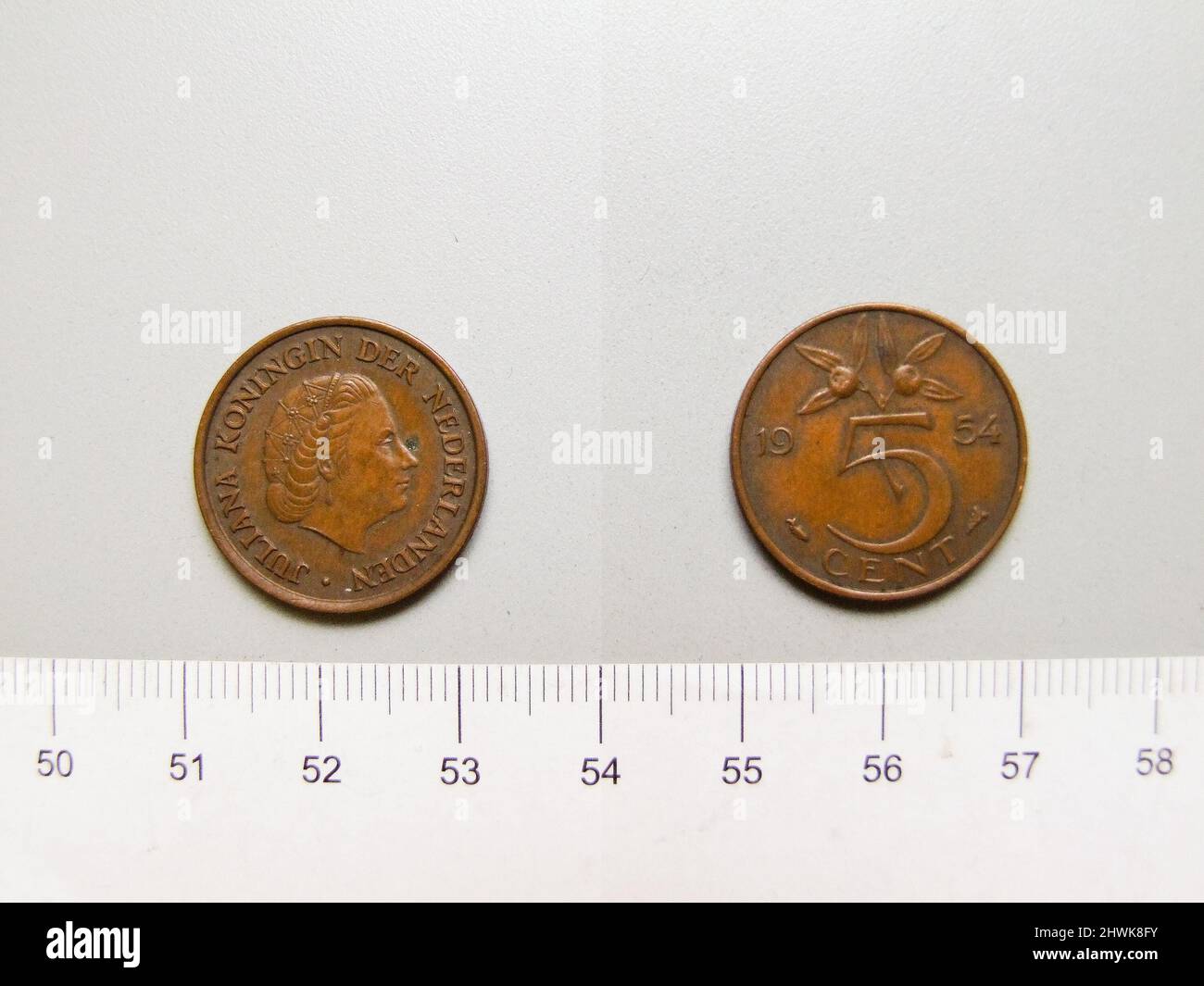 5 Cents of Juliana of the Netherlands from Utrecht. Ruler: Juliana of ...