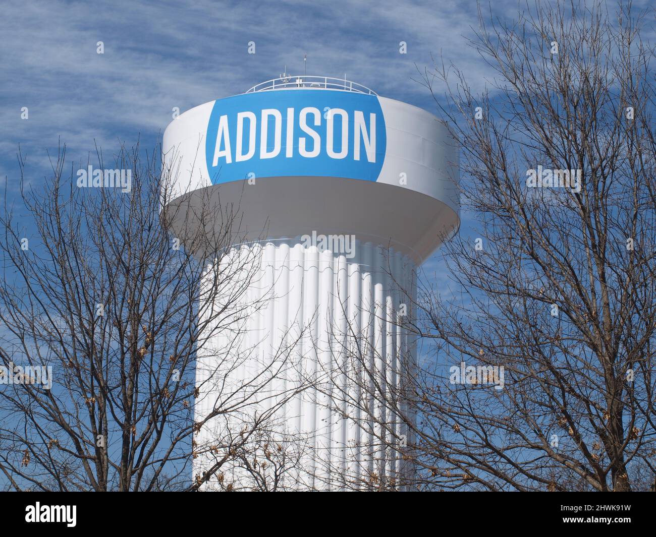 Addison Airport, Park, Transit Station, Silver Line Addition Stock Photo