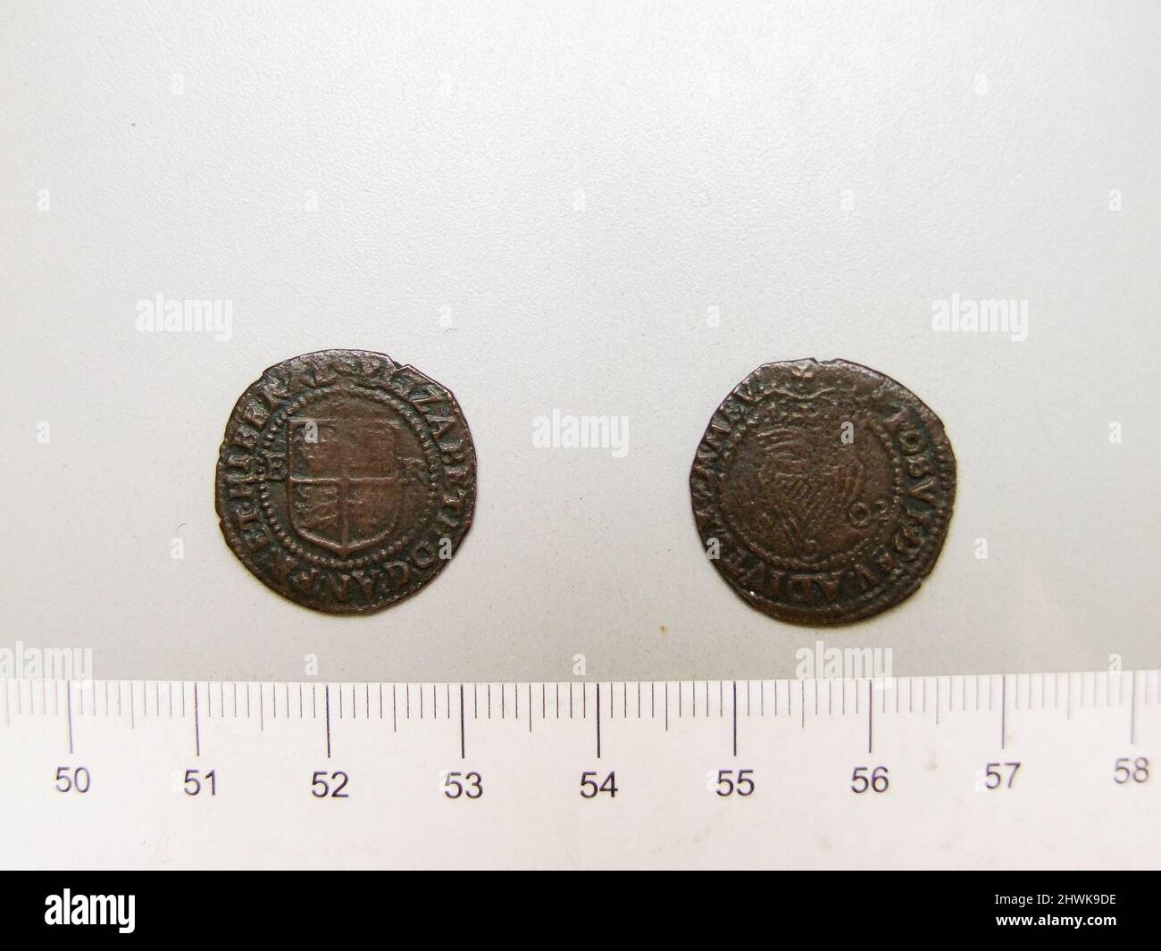 1 Penny of Elizabeth I, Queen of England. Ruler Elizabeth I, Queen of