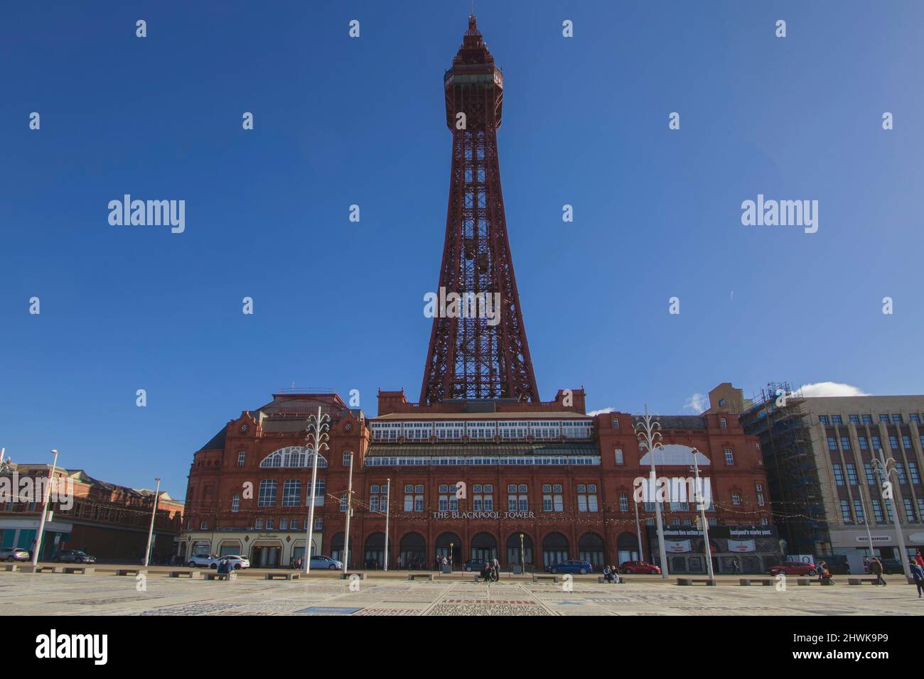The iconic Blackpool Tower on the seafront in Lancashire, UK Stock ...