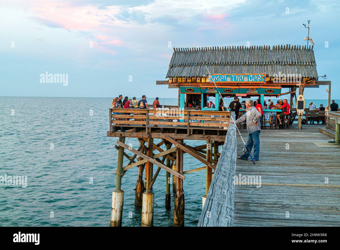 Cocoa Beach Florida,Cocoa Beach Pier,Atlantic Ocean water historical