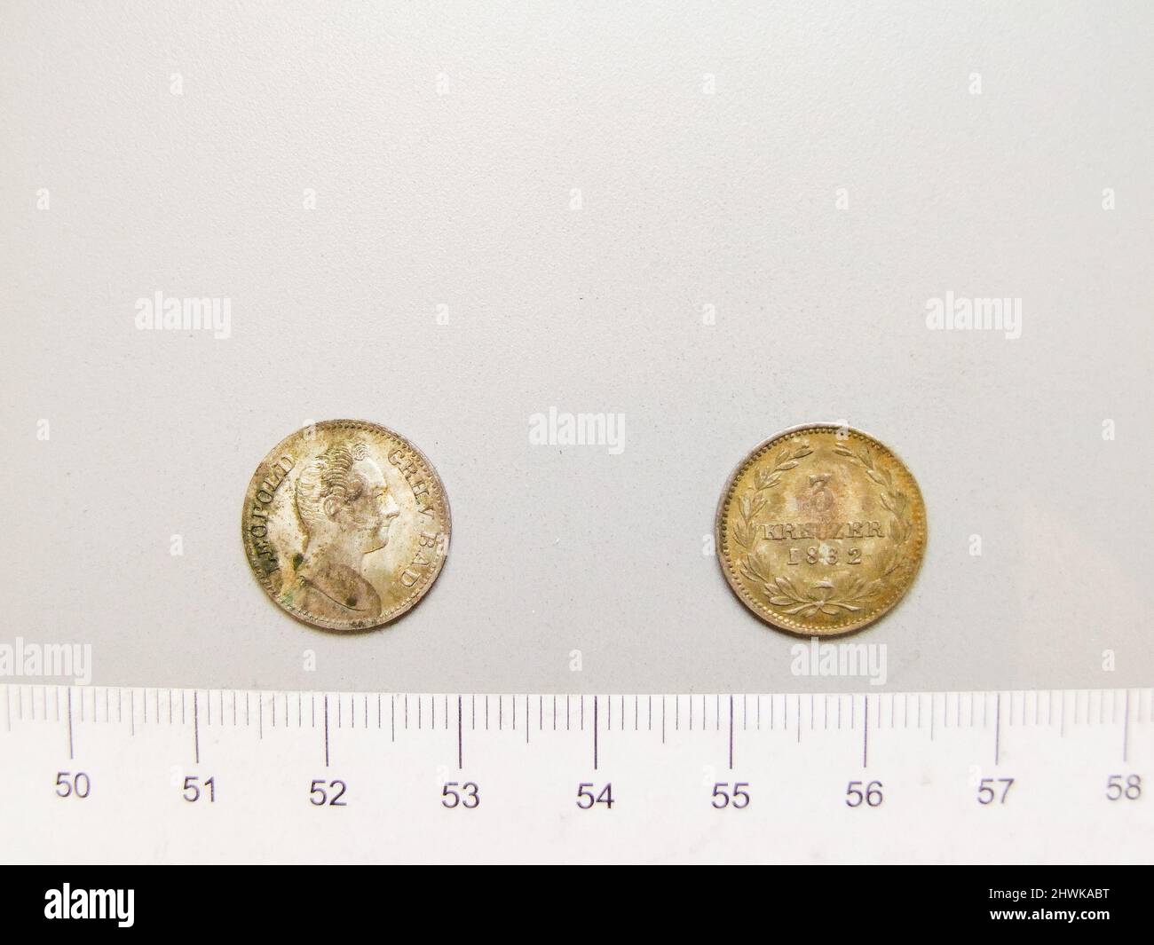 3 Kreuzer of Leopold I, Großherzog of Baden from Baden. Ruler Leopold