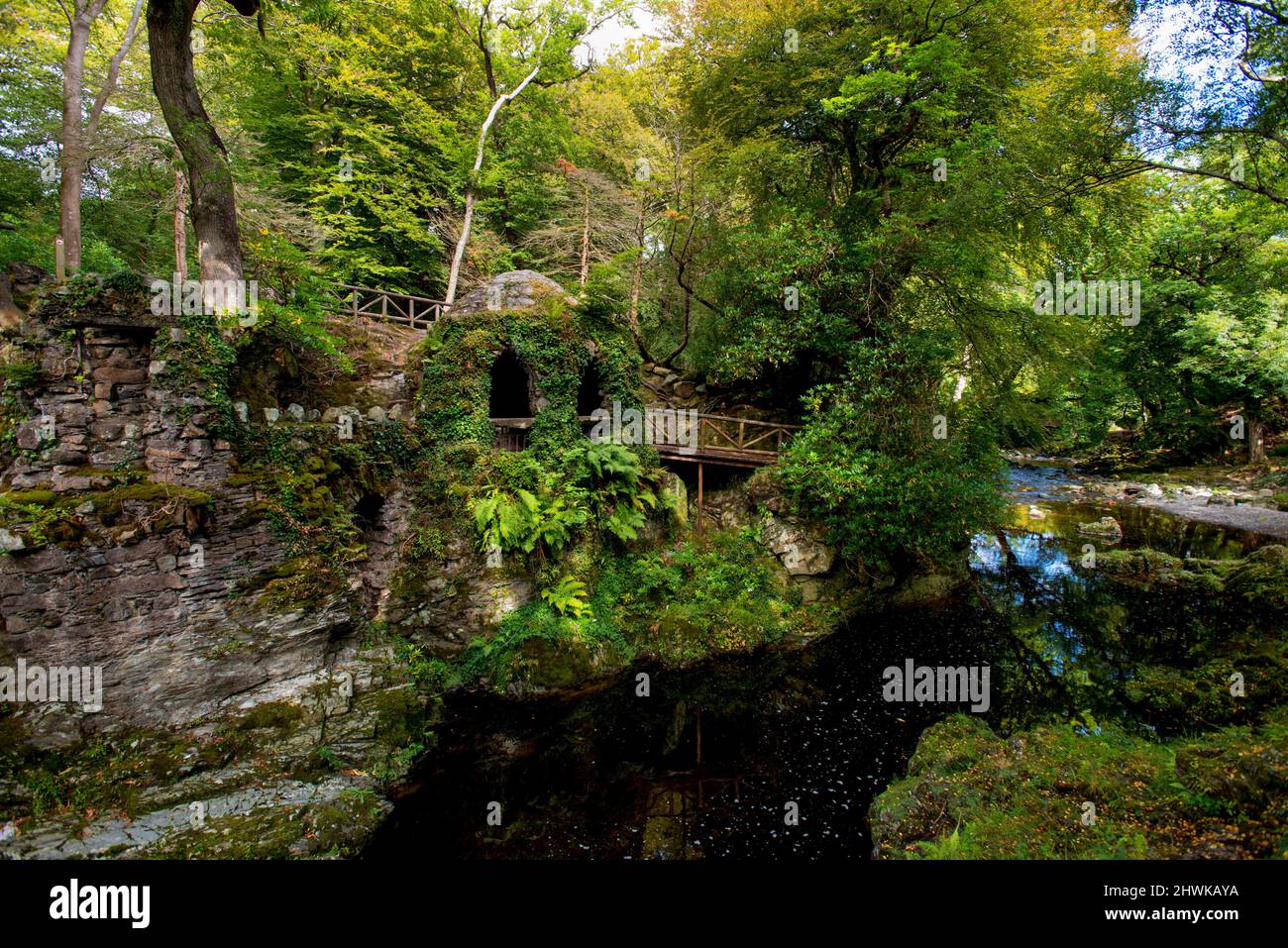 The Hermitage at Tollymore Forest Park, Newcastle, Bryansford, County Down, Northern Ireland Stock Photo