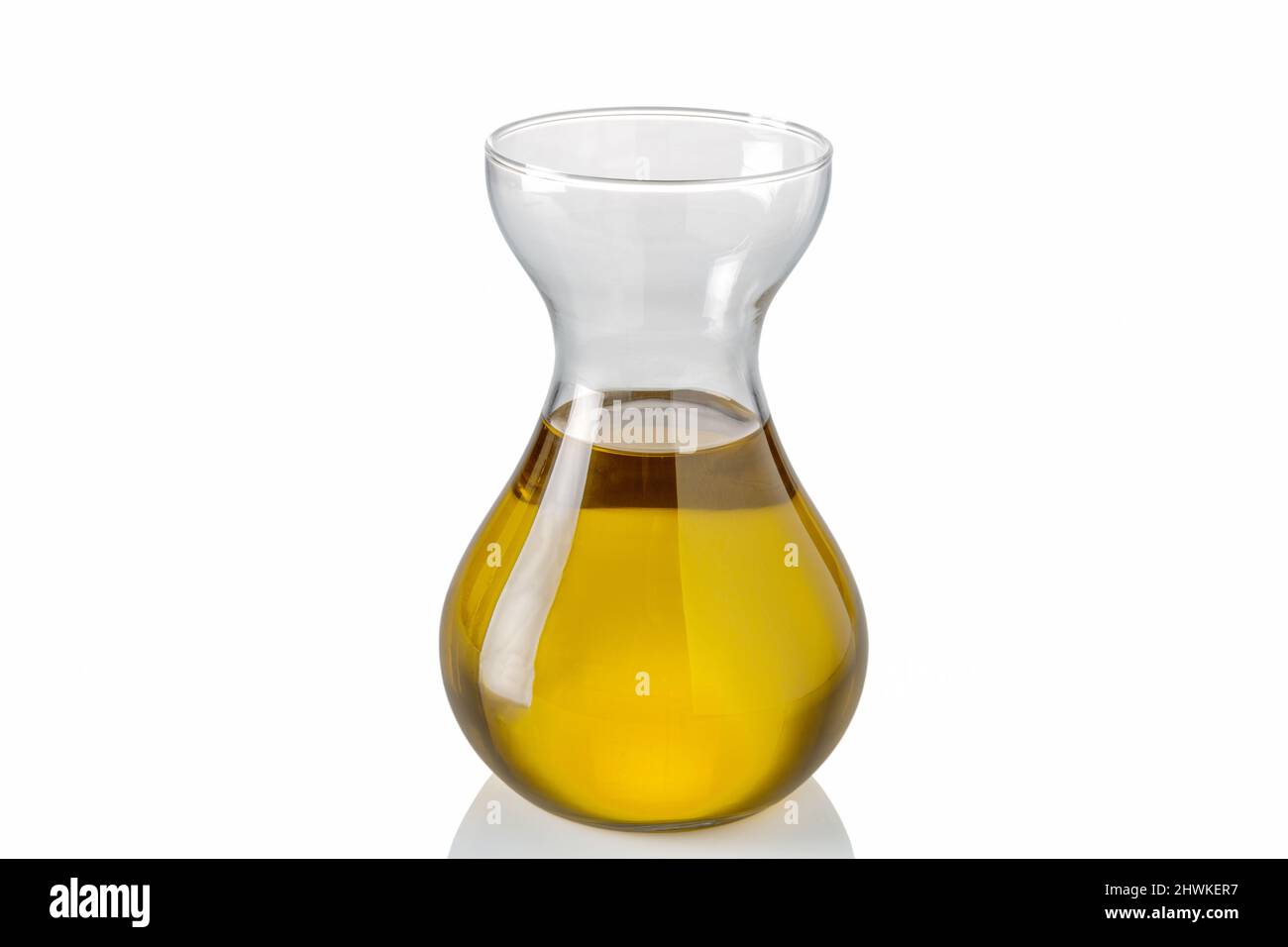 Extra virgin olive oil decanter isolated on white, clipping path Stock  Photo - Alamy