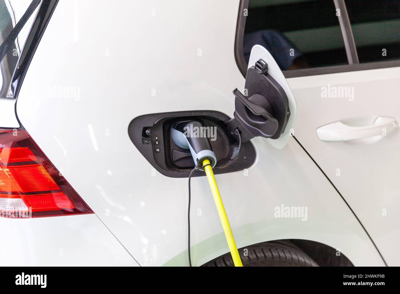 Charging battery of an electric vehicle Stock Photo Alamy