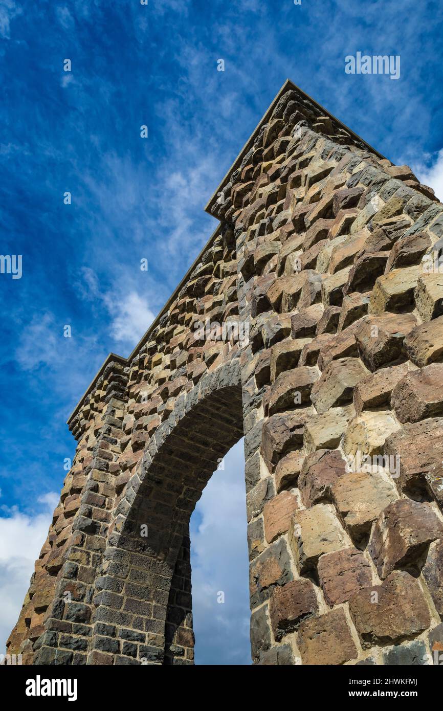 Roosevelt Arch at the Gardiner entrance to Yellowstone National Park