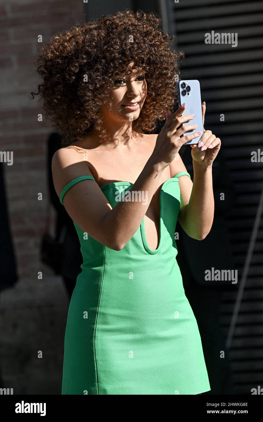 Lena Mahfouf Situations attending the Louis Vuitton show during PFW  Womenswear Fall/Winter 22/23 in Paris, France on March 7, 2022. Photo by  Julien Reynaud/APS-Medias/ABACAPRESS.COM Stock Photo - Alamy