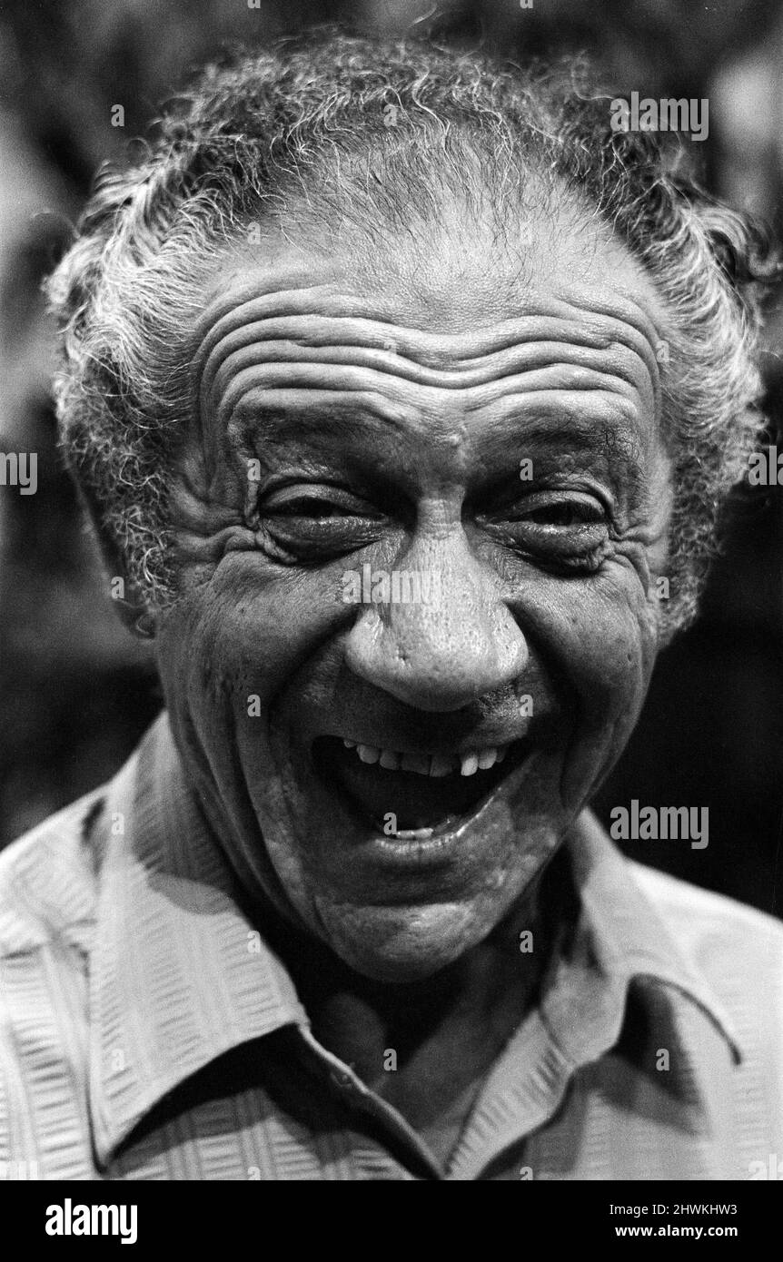 Sid James, 'Carry On' actor and star of the Thames television situation comedy show Bless This House pictured ahead of his visit to Australia where he will star in a stage farce called 'Marriage Fever'. Pictures taken 20th July 1972. Stock Photo