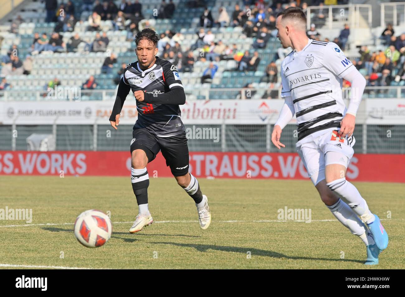 Lugano, Switzerland. 26th Feb, 2022. Lugano Fans during the Super League  match between FC Lugano and FC Servette at Cornaredo Stadium in Lugano,  Switzerland Cristiano Mazzi/SPP Credit: SPP Sport Press Photo. /Alamy