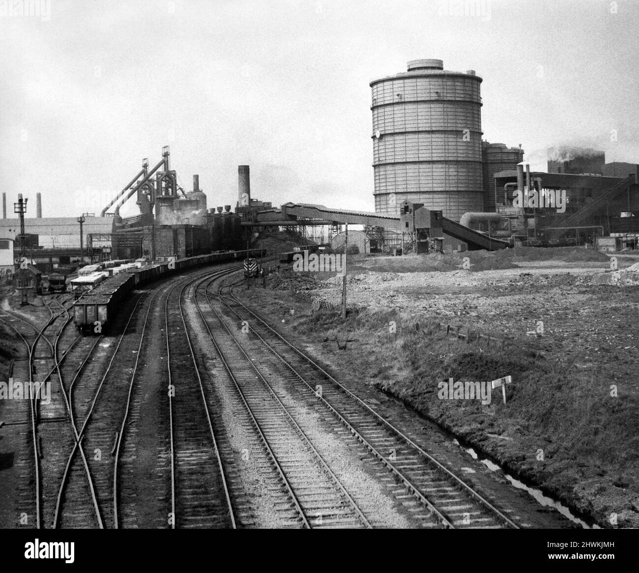 Middlesbrough steel works Black and White Stock Photos & Images Alamy