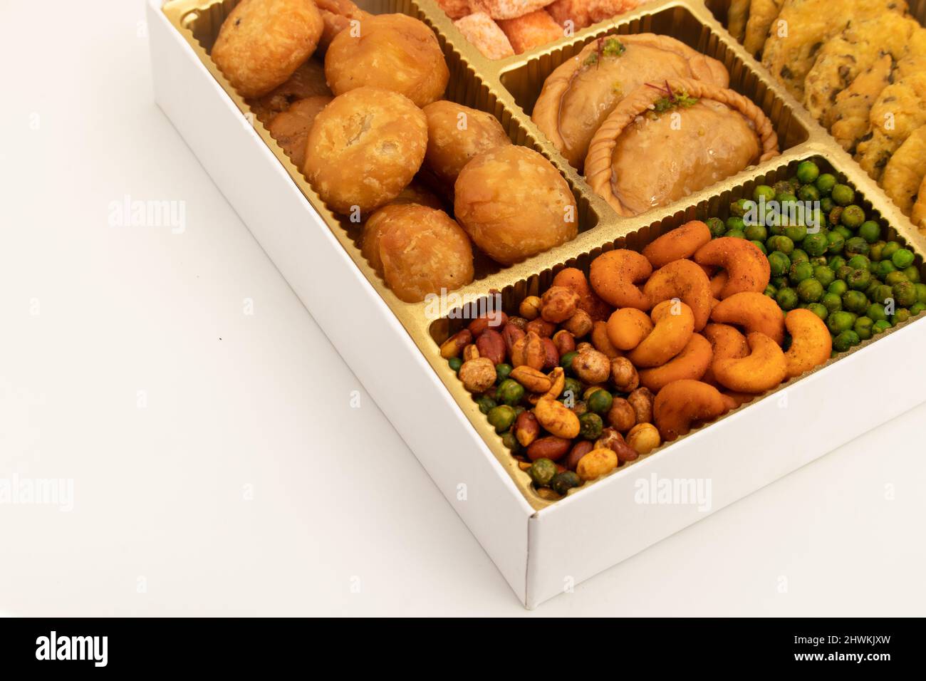 Indian Shahi Mithai Gujia Or Gujiya, Spicy Crispy Snacks Namkeen Also ...