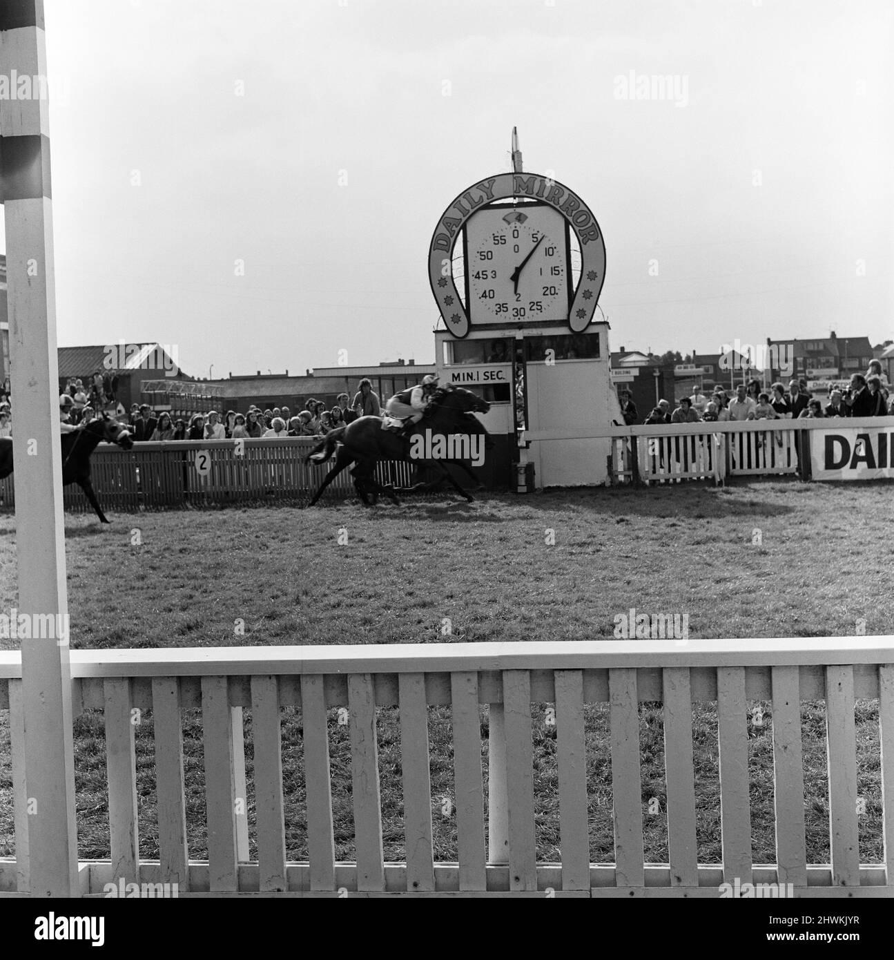 General view of Redcar races. 1973 Stock Photo Alamy