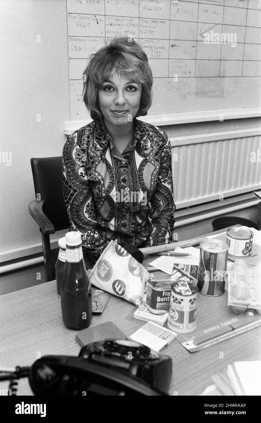 Esther Rantzen pictured at the BBC. 13th October 1971 Stock Photo Alamy