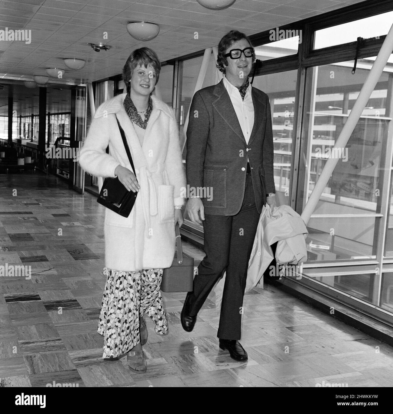 Actor Michael Caine and his daughter Dominique left Heathrow Airport ...