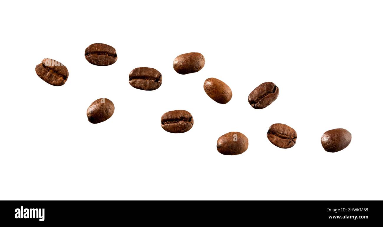 Coffee bean. Roasted coffee beans isolated in white background Stock ...