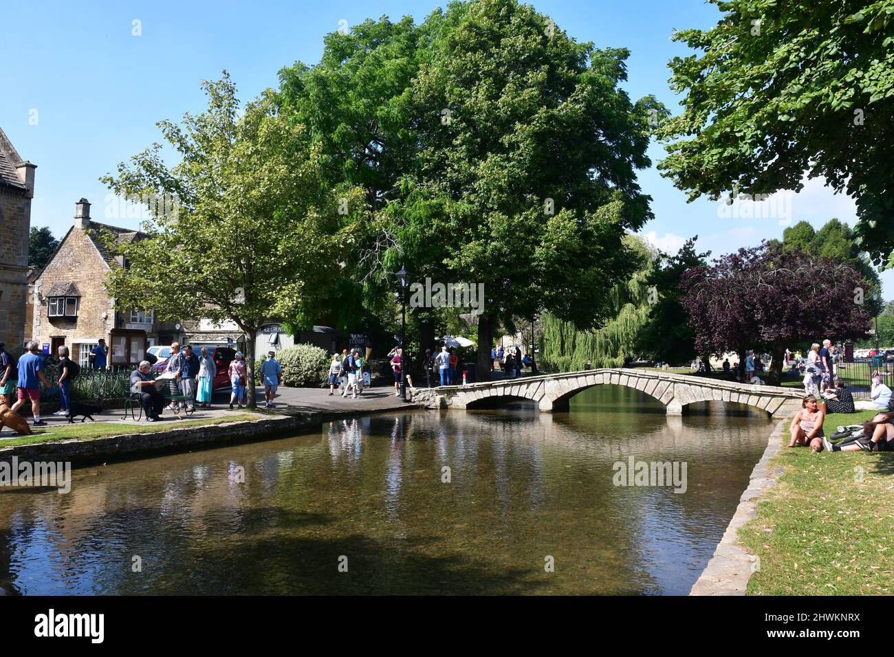 Bourton-on-the-water, Gloucestershire, Cotswolds, UK Stock Photo
