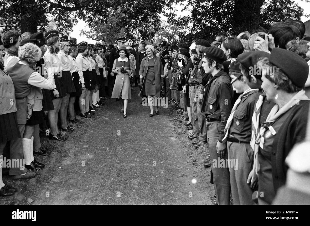 Queen Elizabeth II attends the Royal Show at Stoneleigh Park ...