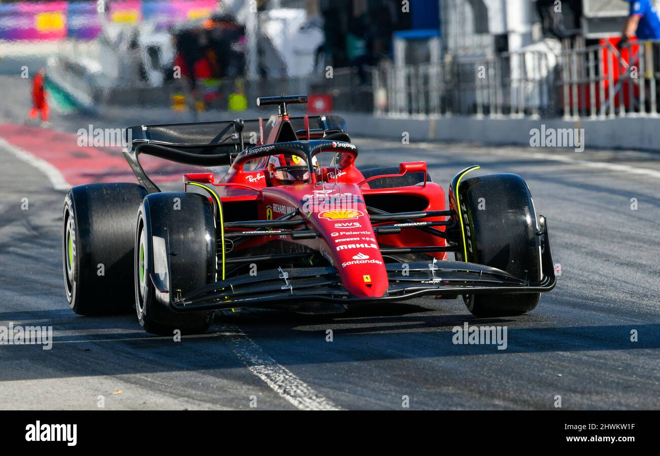 Circuit de Barcelona-Catalunya, Montmelo, Spain, 23.2.2022, Motorsport: Formula 1 Season 2022, pre-season testing - Carlos Sainz (ESP), Ferrari F1-75 Stock Photo - Alamy