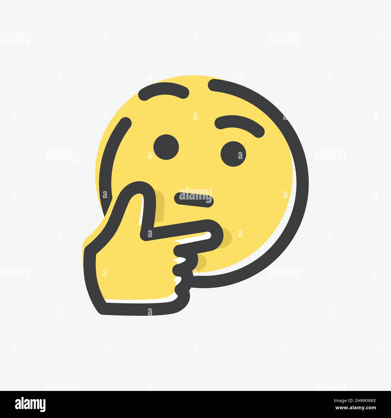 Thinking Face Emoji 🤔: Image Gallery (List View)