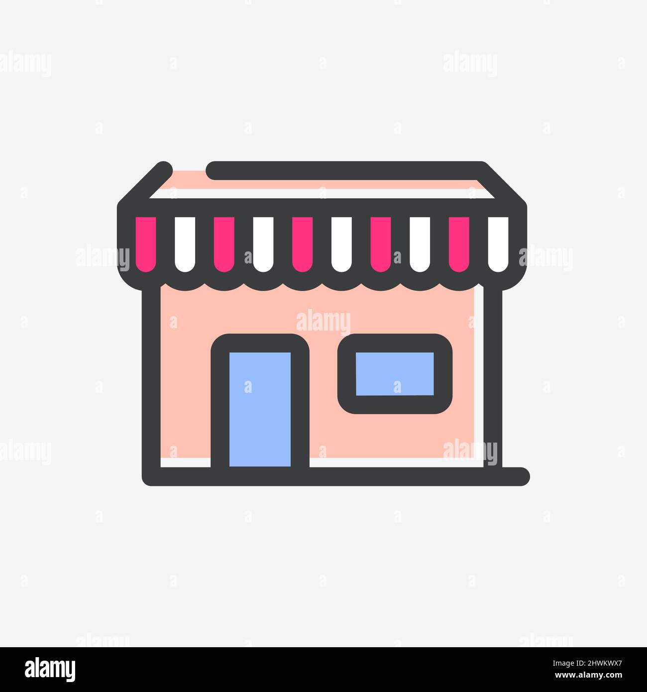 Color background facade store Stock Vector Images - Alamy