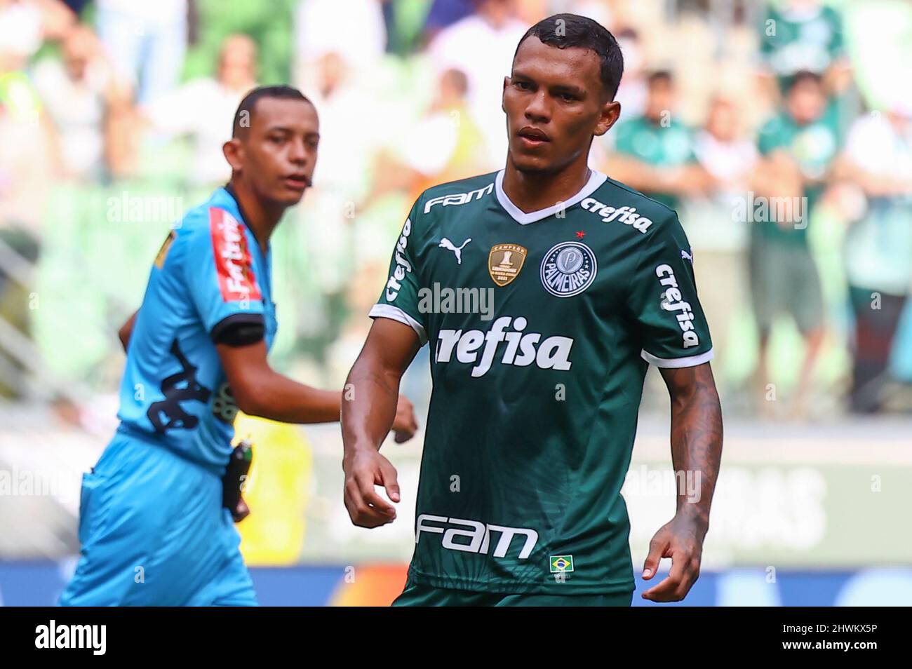 SP - Sao Paulo - 03/06/2022 - PAULISTA 2022, PALMEIRAS X GUARANI -  Palmeiras player Dudu during a