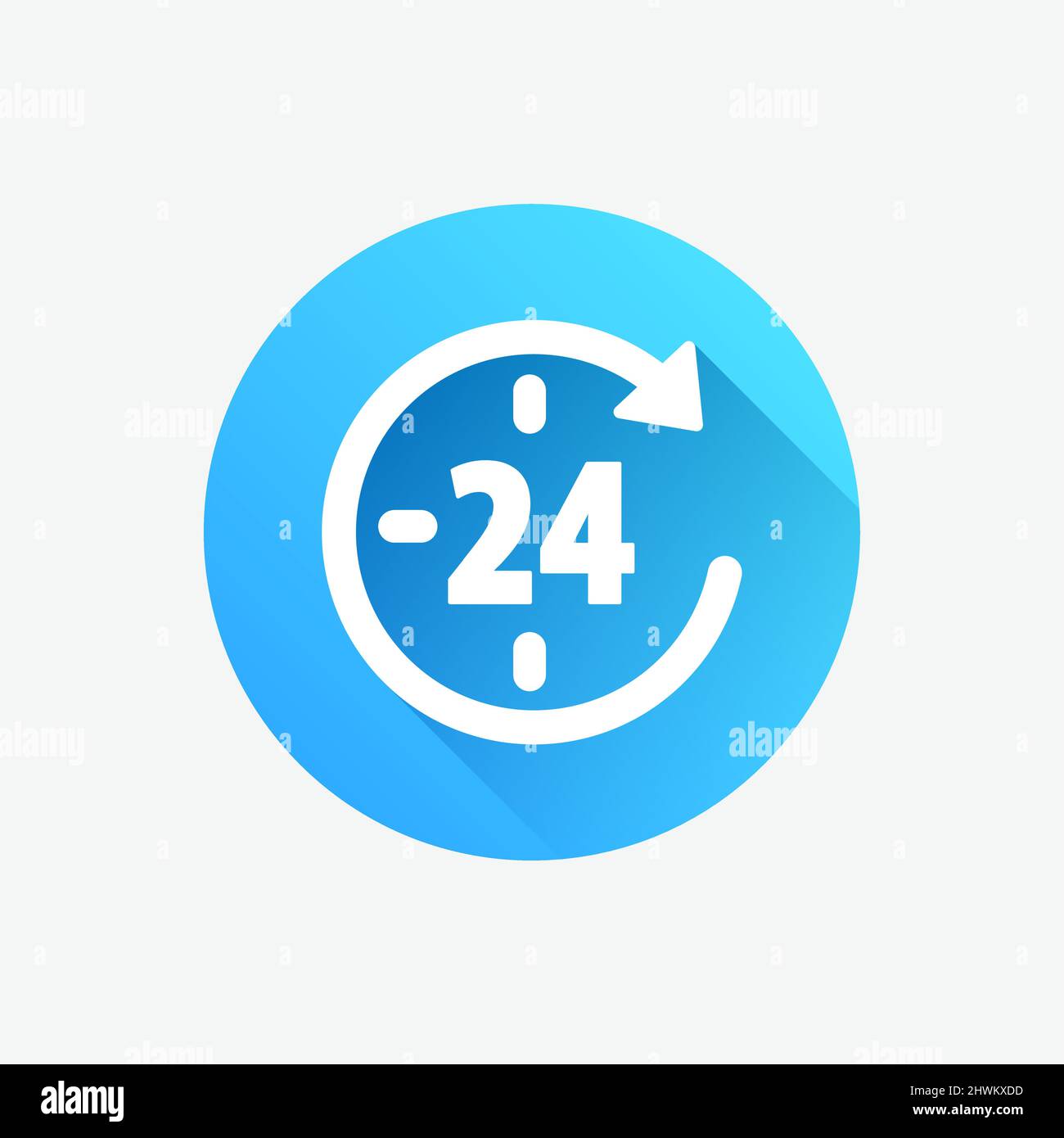 24 hour clock Stock Vector Images Alamy