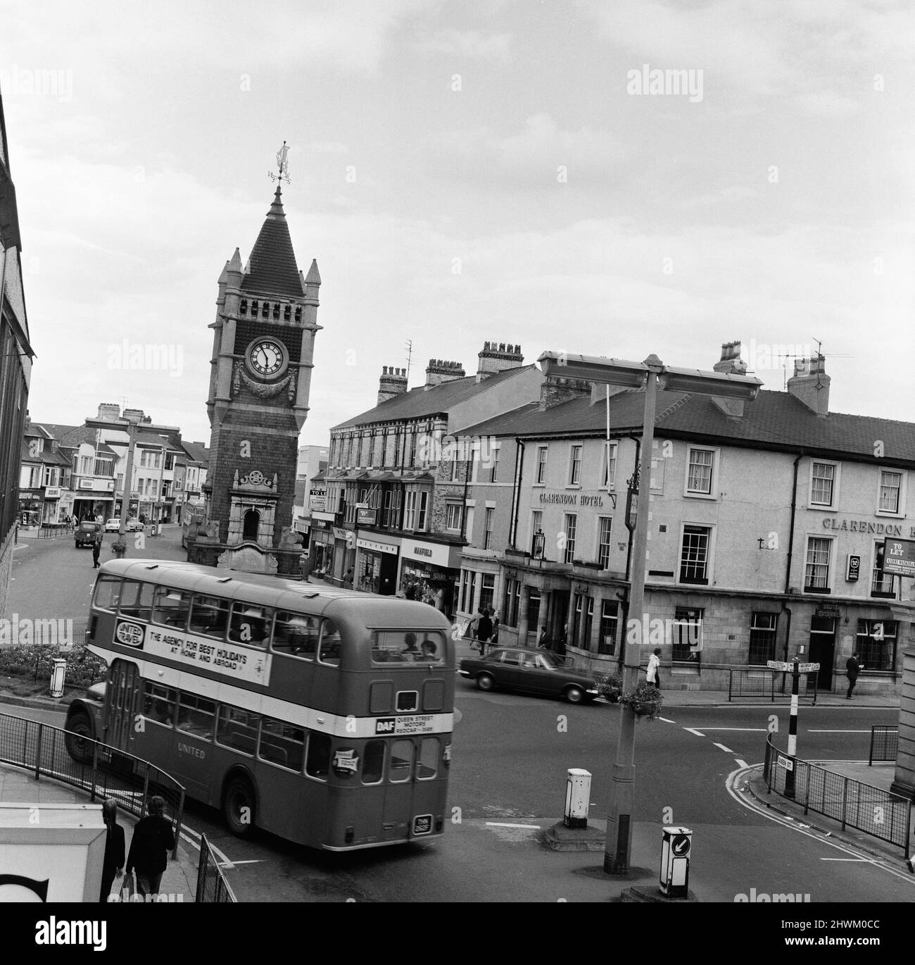Redcar Clock Tower, Redcar, North Yorkshire. 1972 Stock Photo Alamy