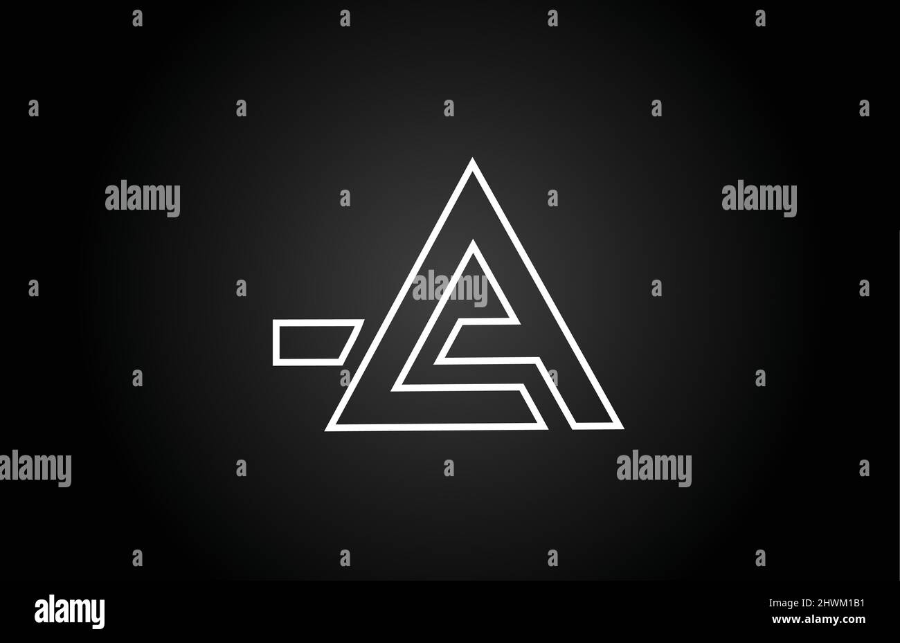 line A black and white alphabet letter logo icon design . Creative ...