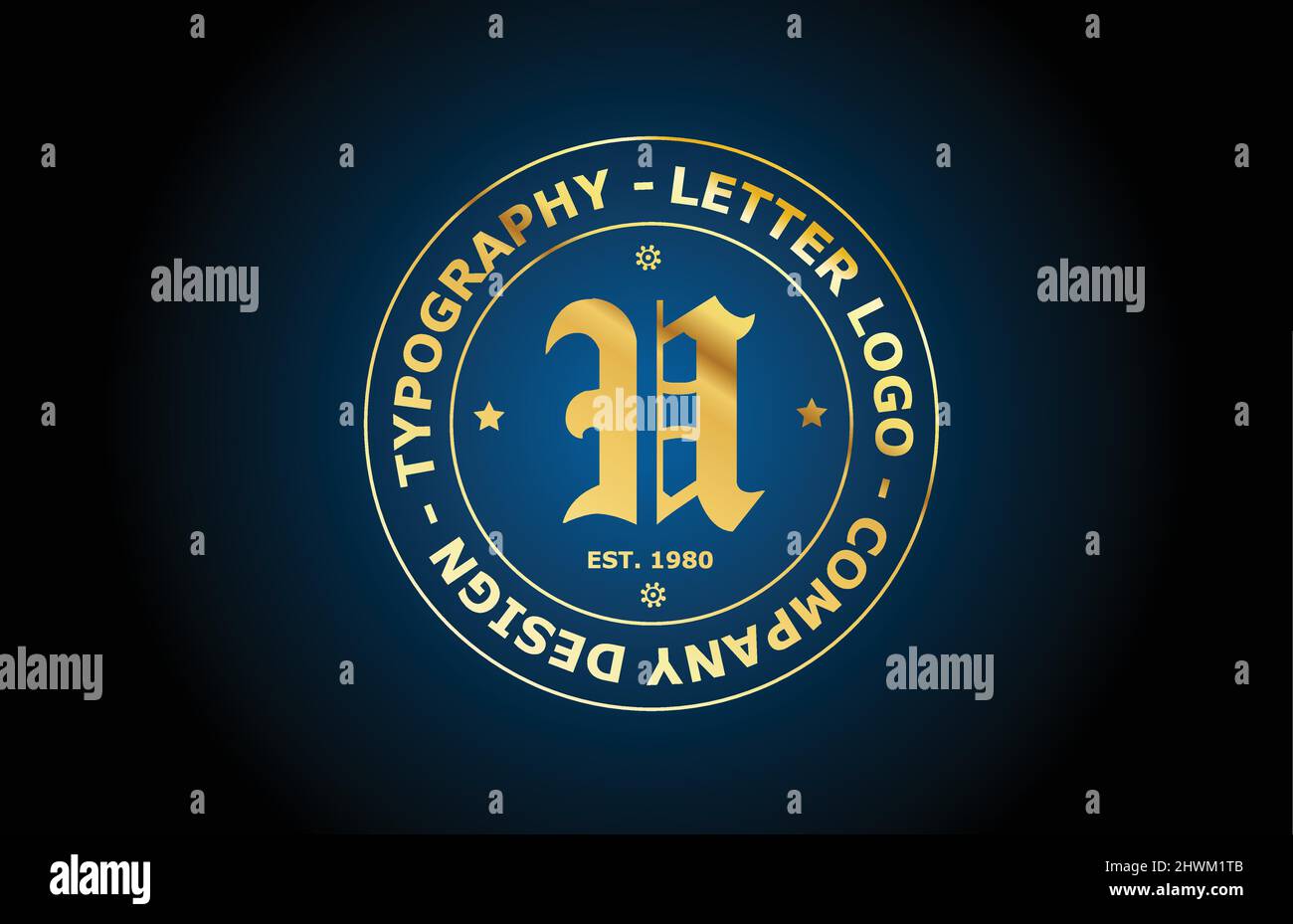 gold U vintage alphabet letter logo icon design. Creative template for ...