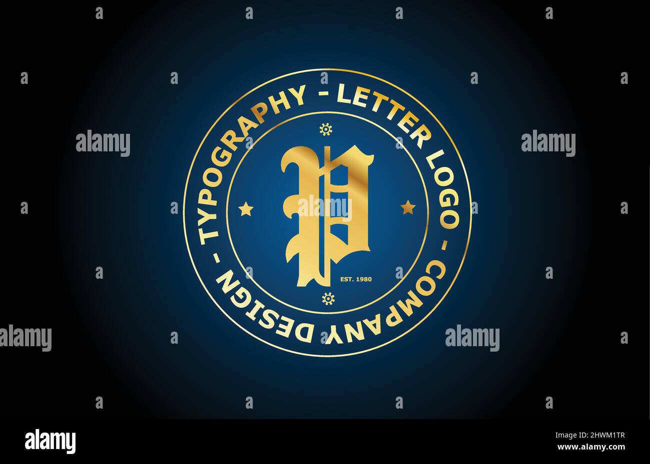 gold P vintage alphabet letter logo icon design. Creative template for ...