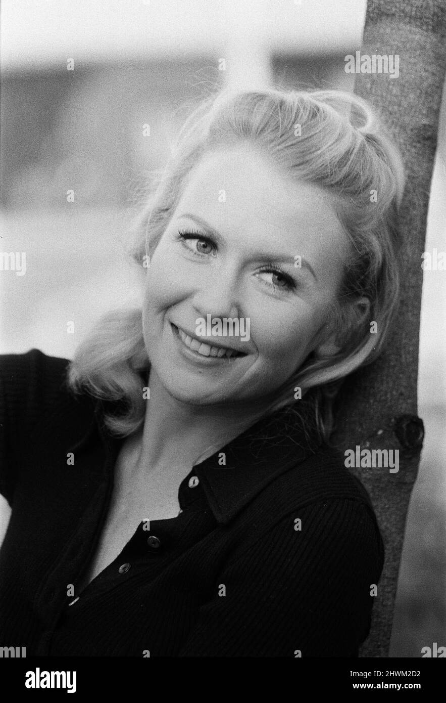 Actress Juliet Mills at the Inn on the Park to promote her new film 'Avanti!'. 15th May 1973. Stock Photo