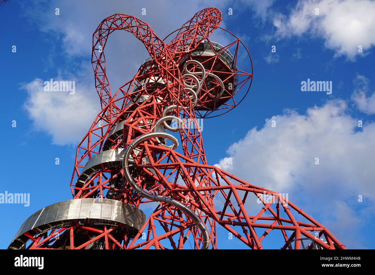 Europe, UK, England, London, Stratford, Olympic Park Orbit Stock Photo