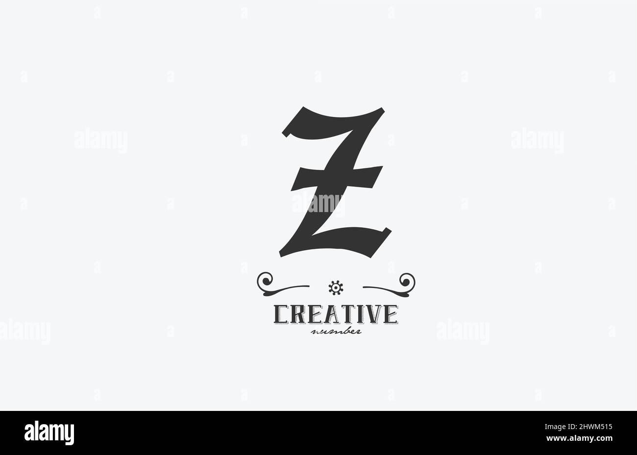 vintage Z alphabet letter logo icon design. Creative template for ...