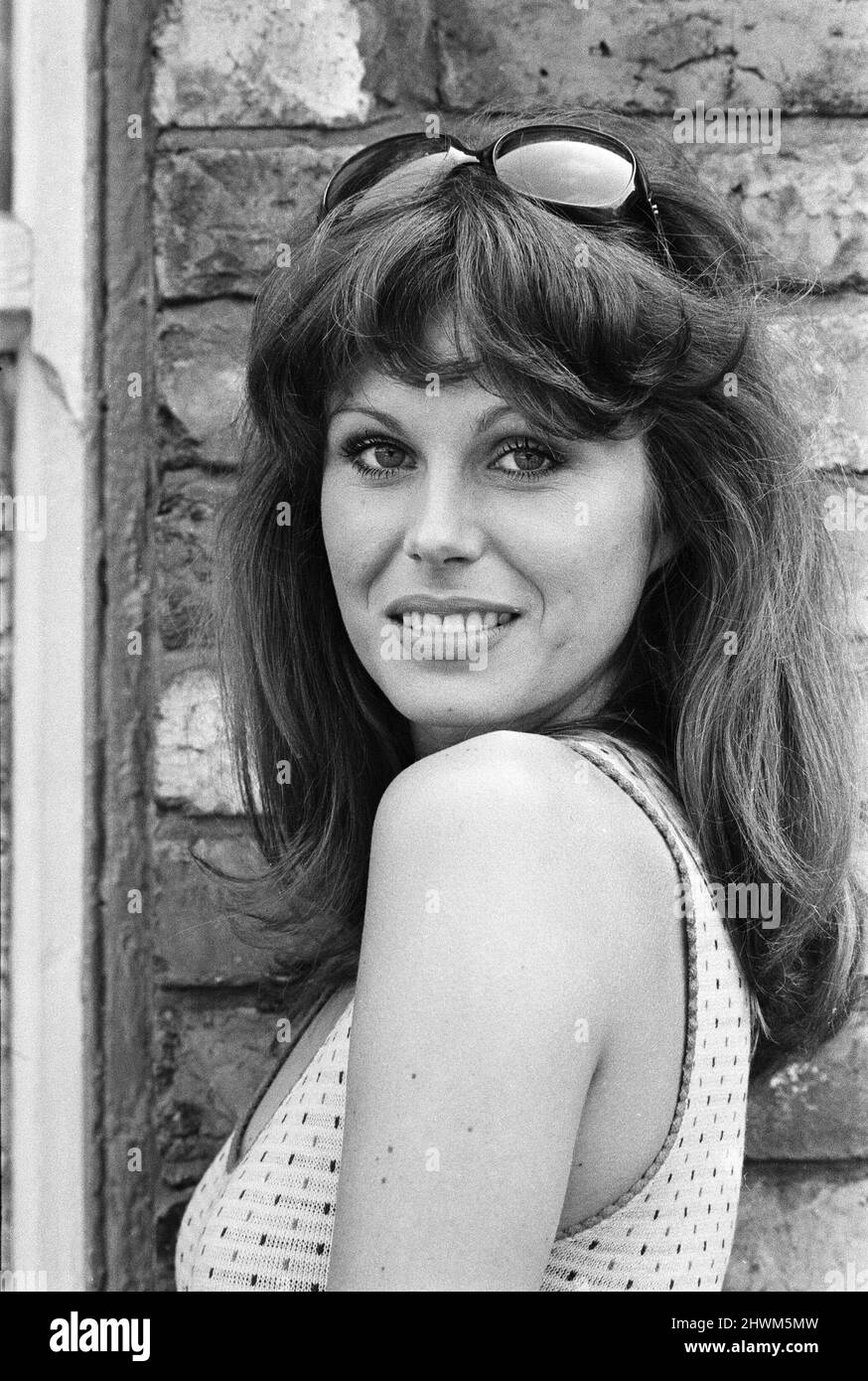 Actress Joanna Lumley pictured on the set of Coronation Street. 5th