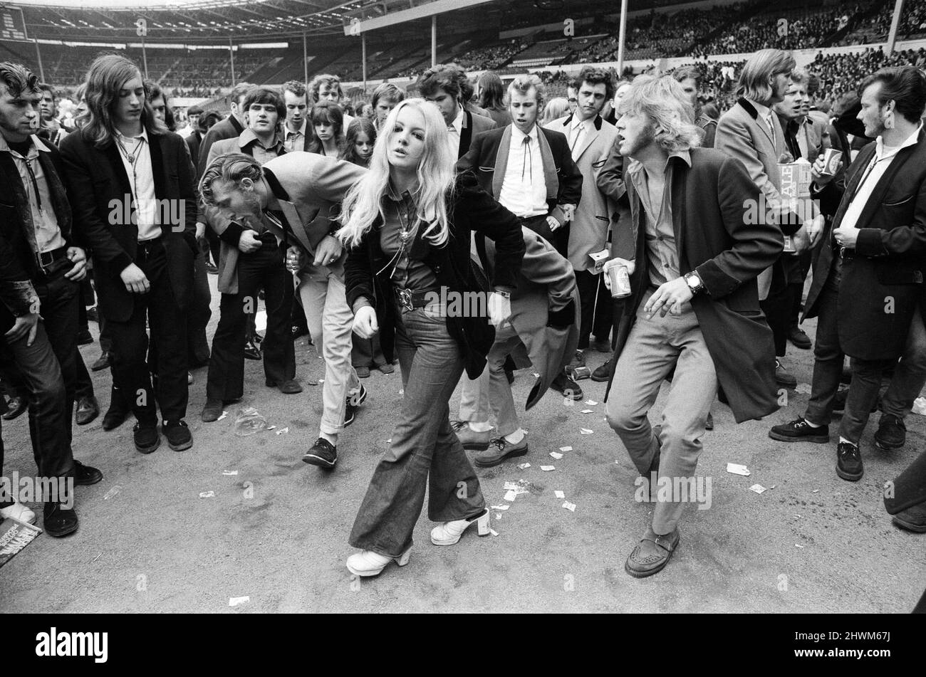A general view of the audience at the London Rock and Roll Show at