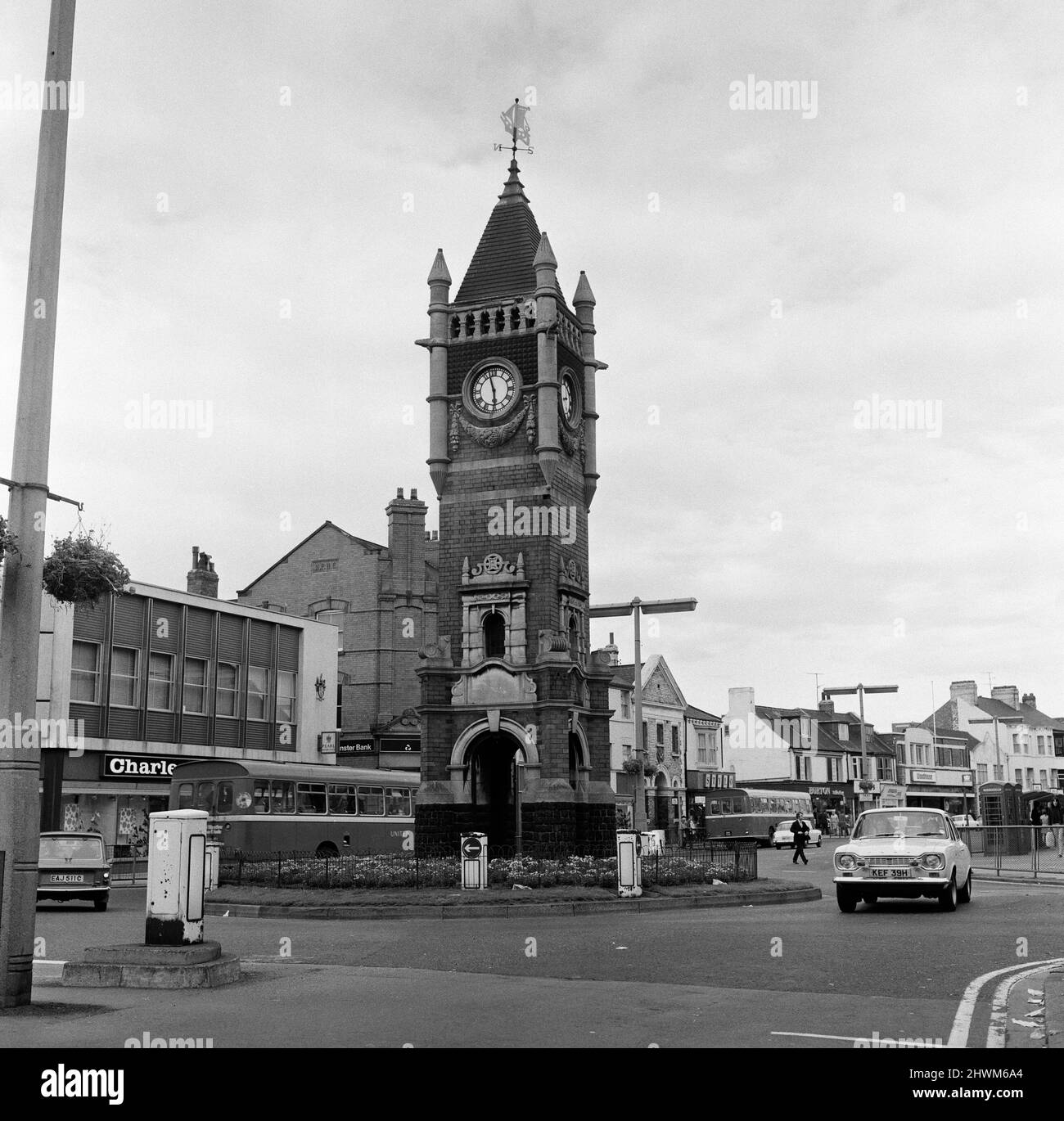 Redcar Clock Tower, Redcar, North Yorkshire. 1972 Stock Photo Alamy