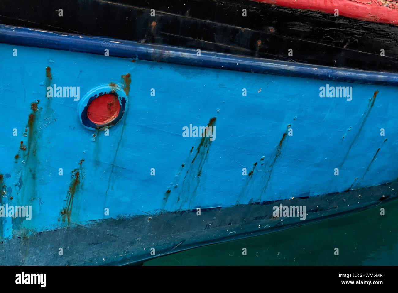 Abstract image of a boat hull Stock Photo